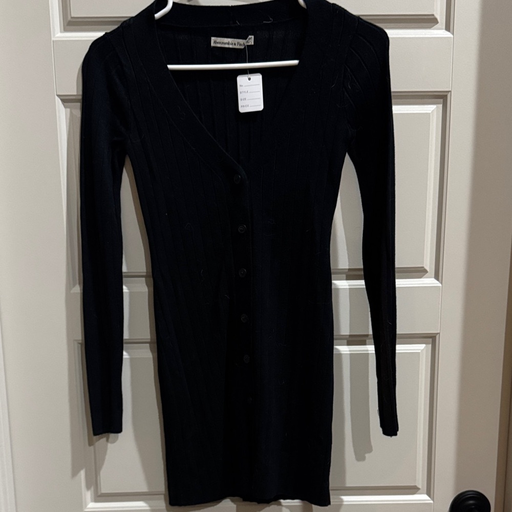 Abercrombie & Fitch Black Knit Cardigan